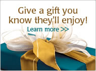 Enrich someones life with a gift certificate